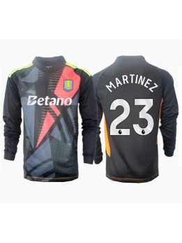 Aston Villa Emiliano Martinez #23 Målvakt Replika Borta Kläder 2024-25 Långärmad